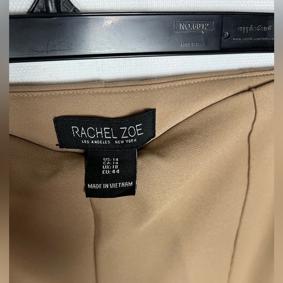 RAchel Zoe Tan Dress Pants high waisted size 14 - Picture 8 of 10